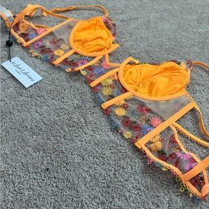 For Love and Lemons - Embroidered Bustier